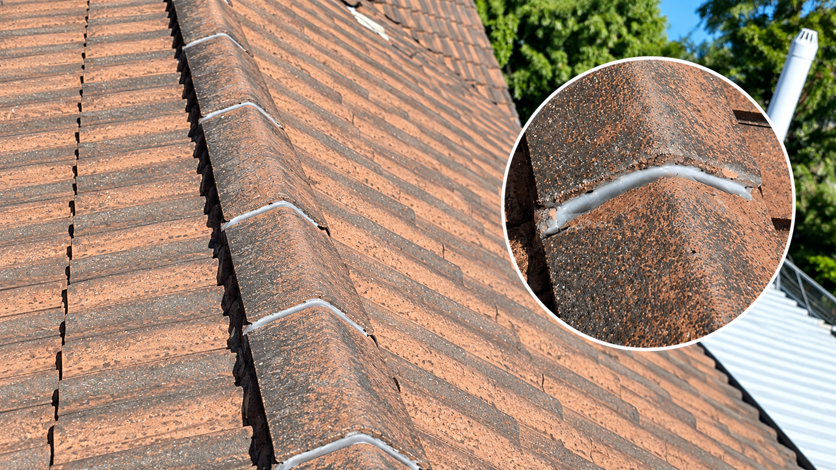 Tiled roof inspected during a building and pest inspection